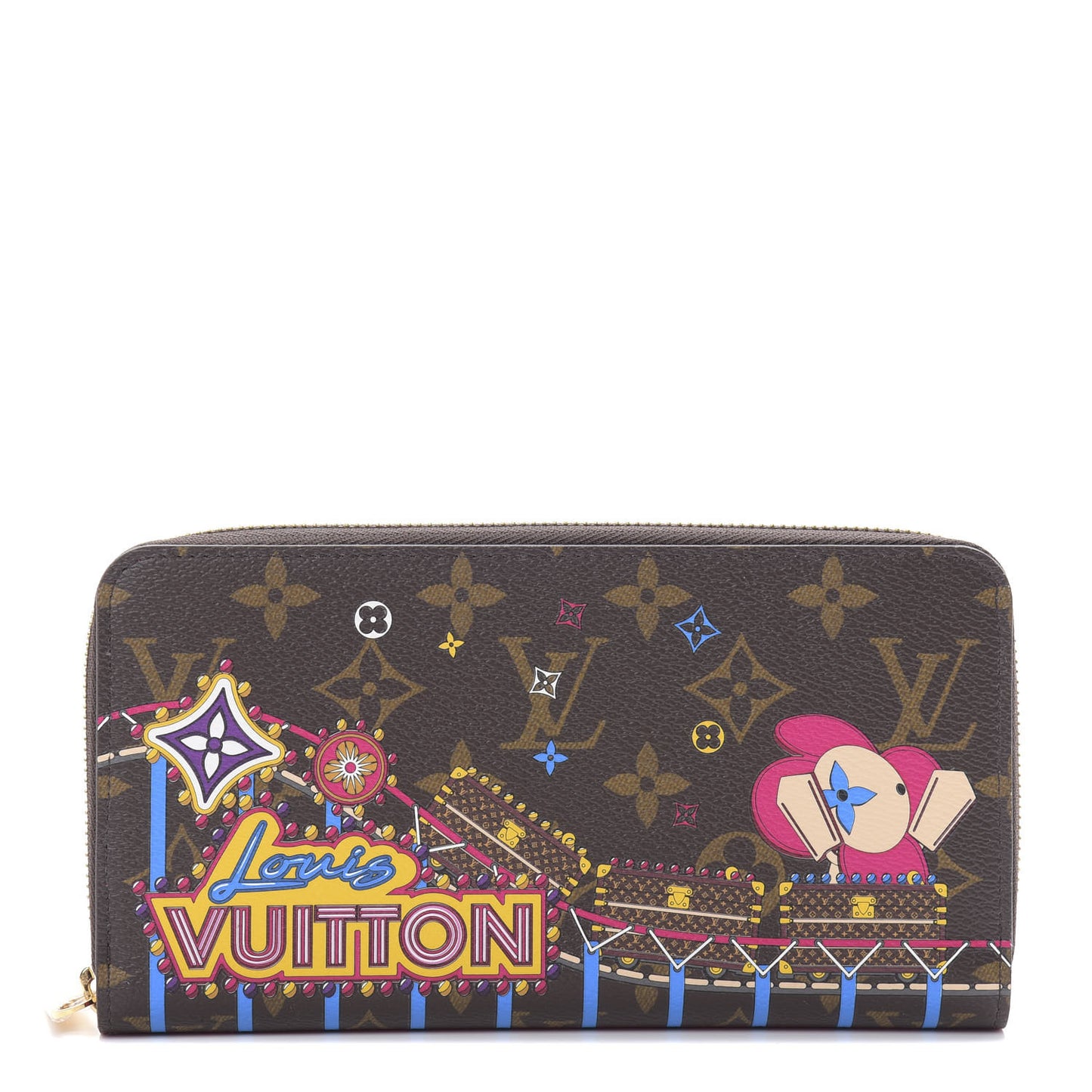 Monogram 2020 Christmas Animation Zippy Wallet Pivoine