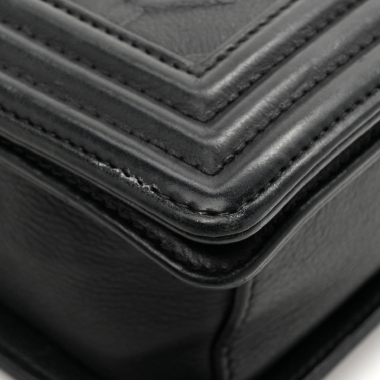 Chanel Calfskin Crystal Embossed Medium Boy Flap Black 13 of 13