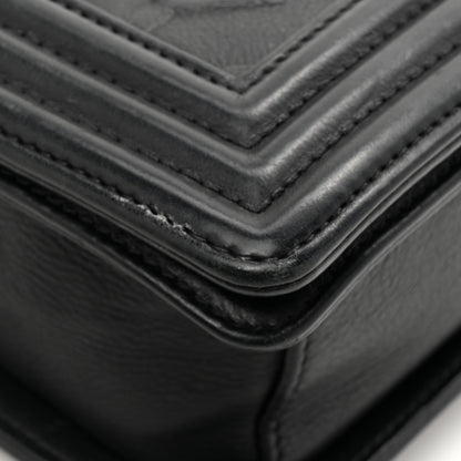 Chanel Calfskin Crystal Embossed Medium Boy Flap Black 13 of 13