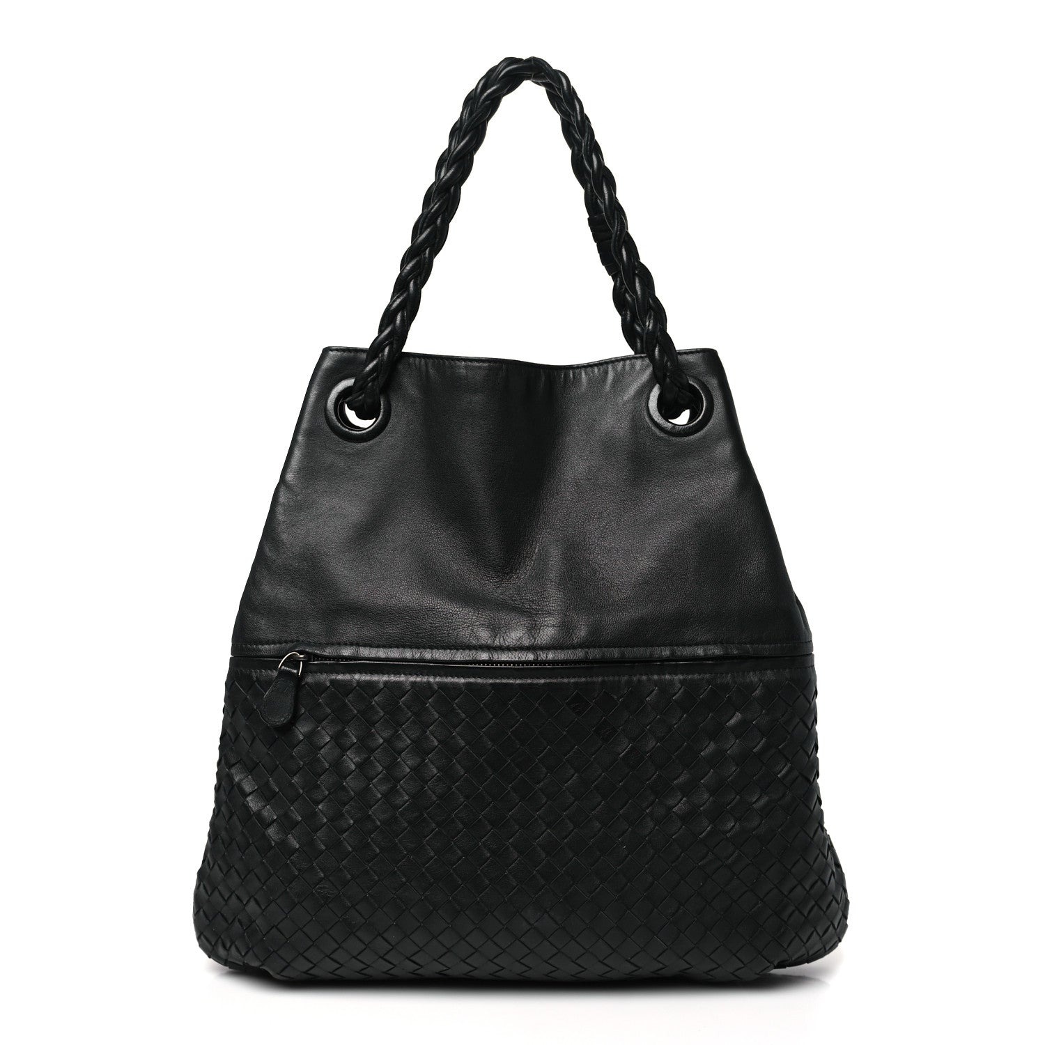 Bottega Veneta Nappa Intrecciato Julie Tote Black 1 of 10