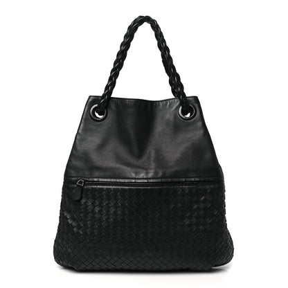 Bottega Veneta Nappa Intrecciato Julie Tote Black 1 of 10