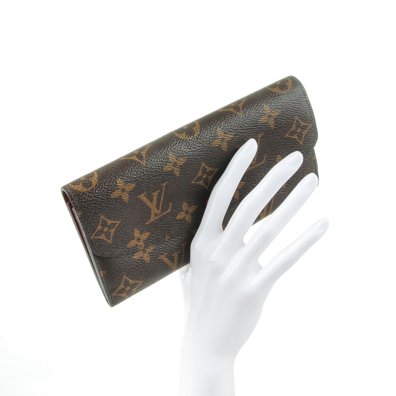 Louis Vuitton Monogram Emilie Wallet Red 2 of 8