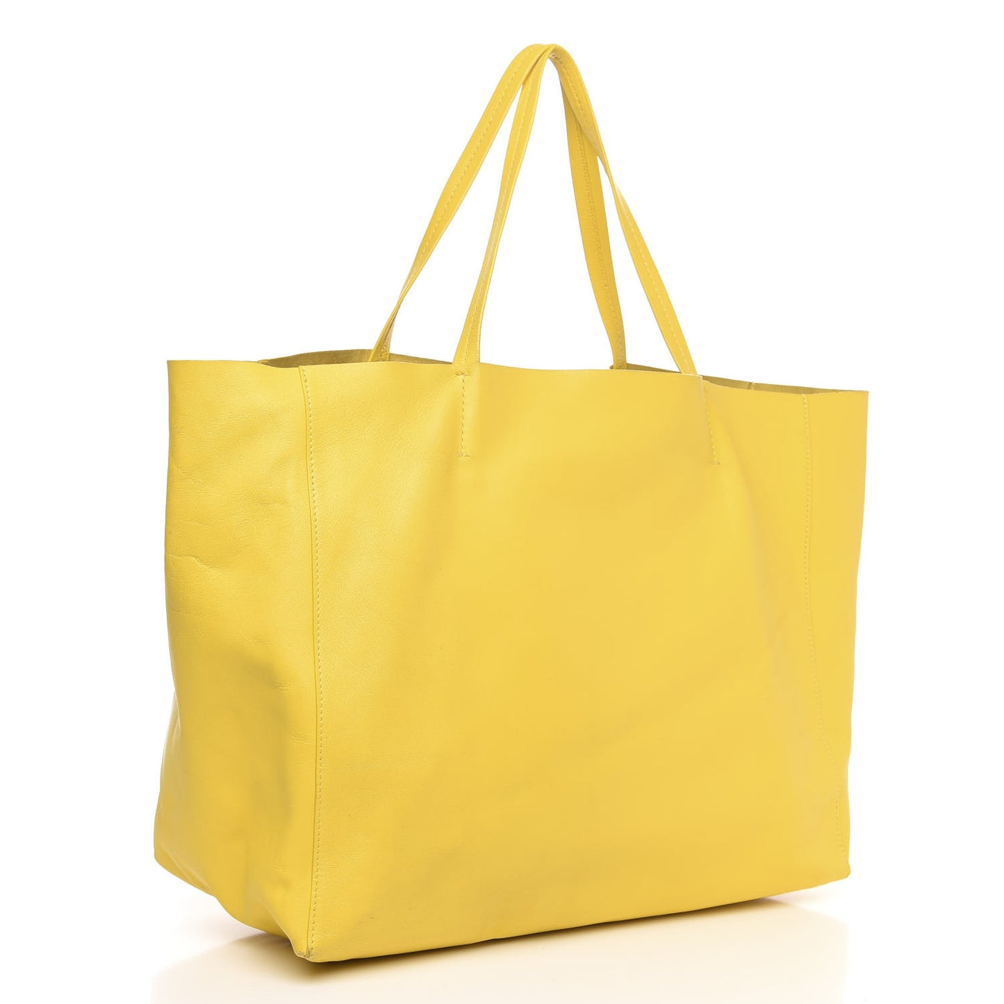 Lambskin Horizontal Cabas Sun Yellow