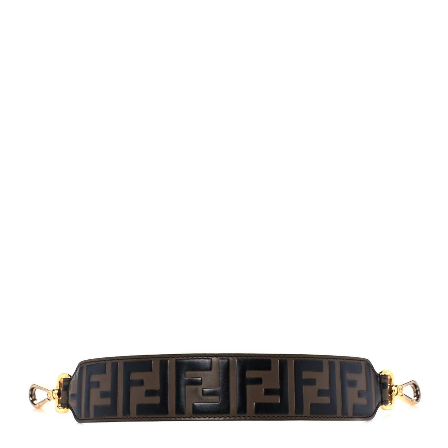 Calfskin FF 1974 Embossed Mini Strap You Maya Black