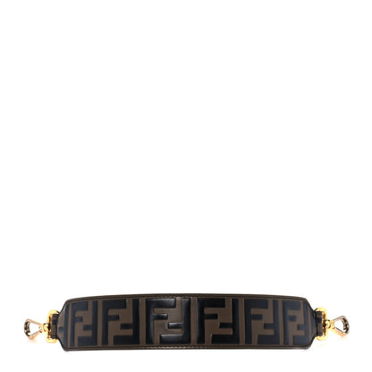 Fendi Calfskin FF 1974 Embossed Mini Strap You Maya Black 1 of 5