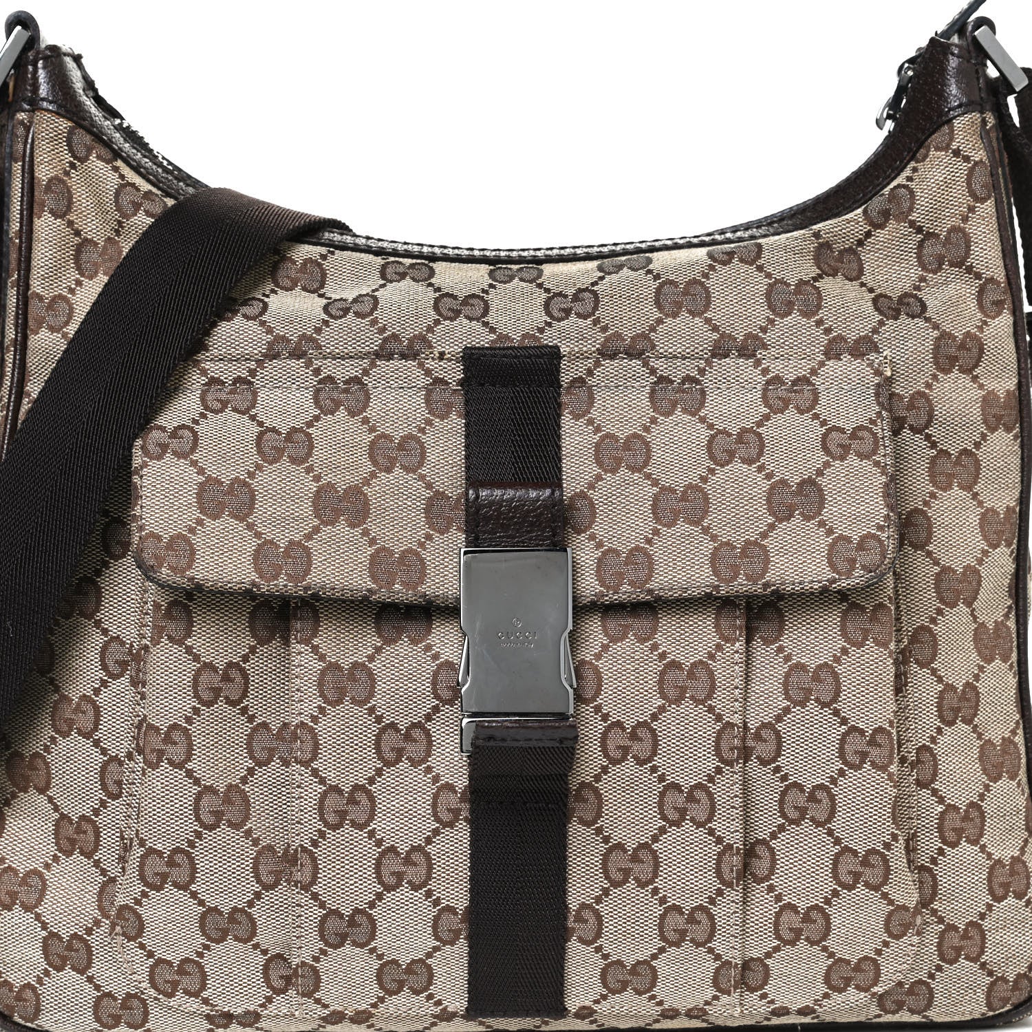 Gucci Monogram Messenger Bag Dark Brown 8 of 10