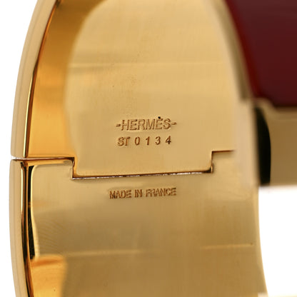 Hermes Enamel Extra Wide Clic Clac H Bracelet GM Red 3 of 3
