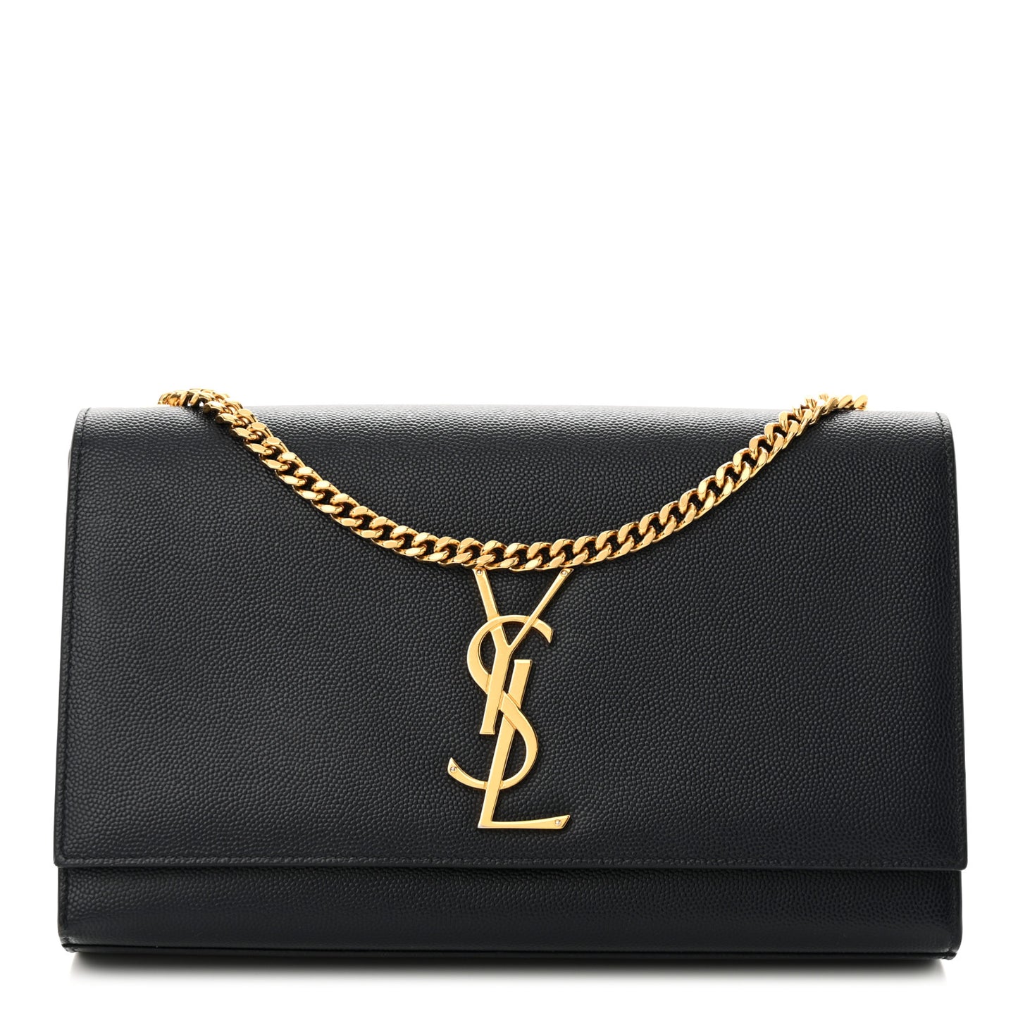 Grain De Poudre Medium Classic Monogram Kate Satchel Deep Marine