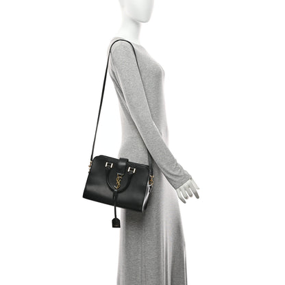 Saint Laurent Calfskin Monogram Baby Cabas Black 11 of 11