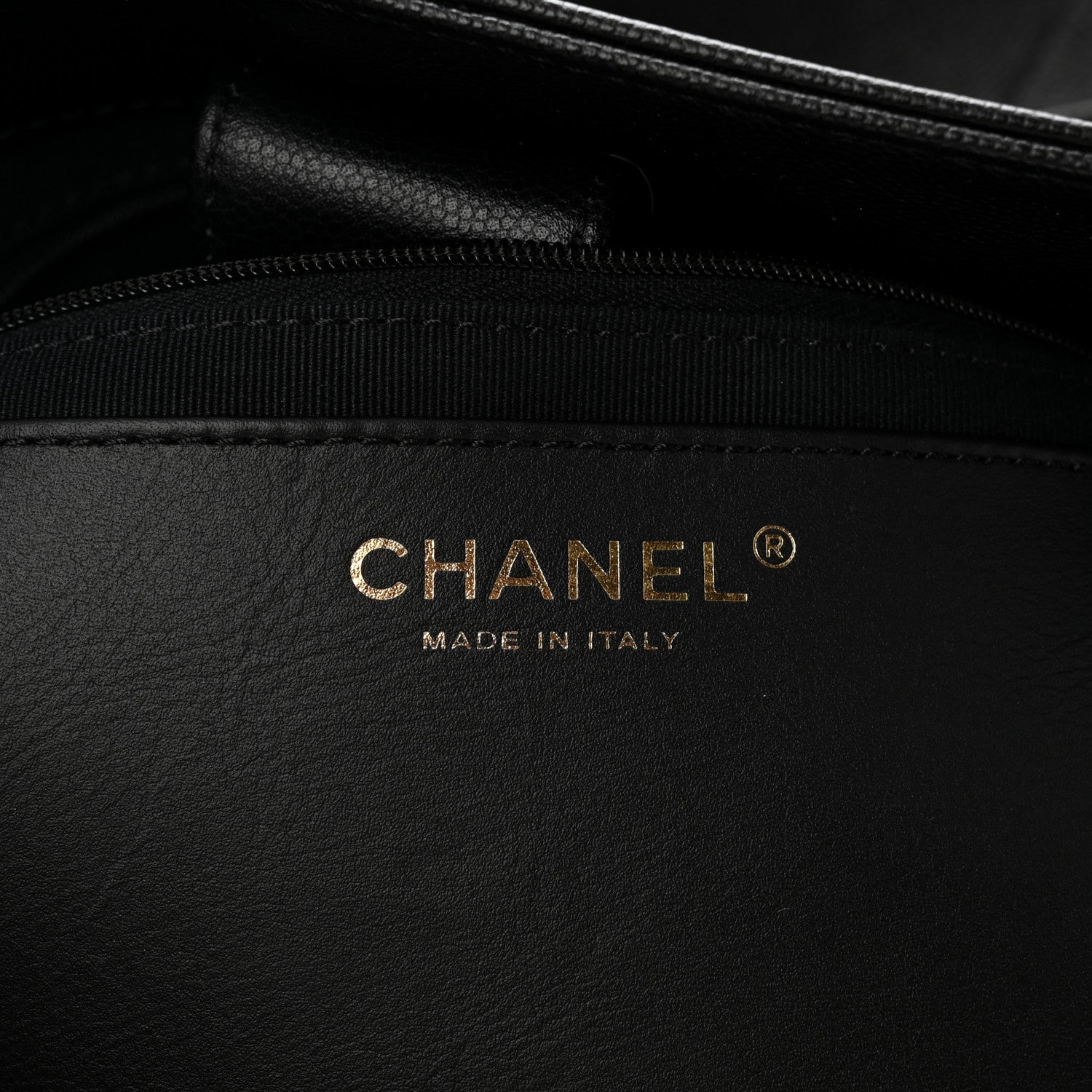 Chanel Caviar Stitched Pocket CC Large Tote Black 7 of 11