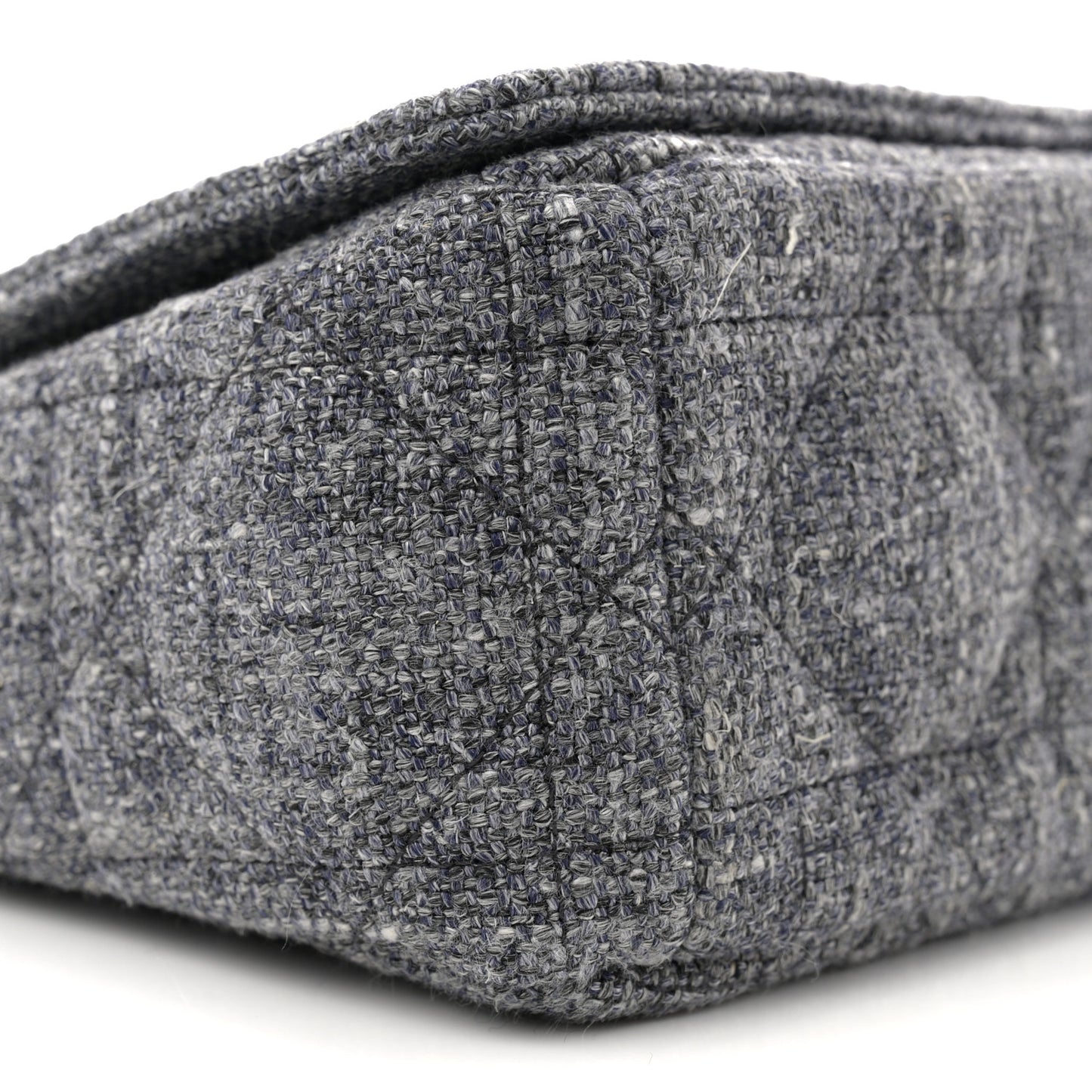 Tweed Macrocannage Medium Caro Bag Black