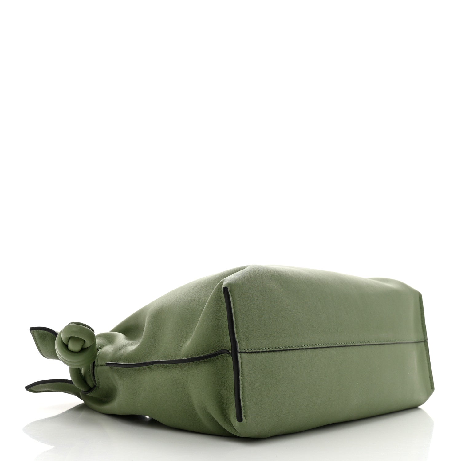 Loewe Calfskin Small Flamenco Knot Bag Avocado Green 4 of 11