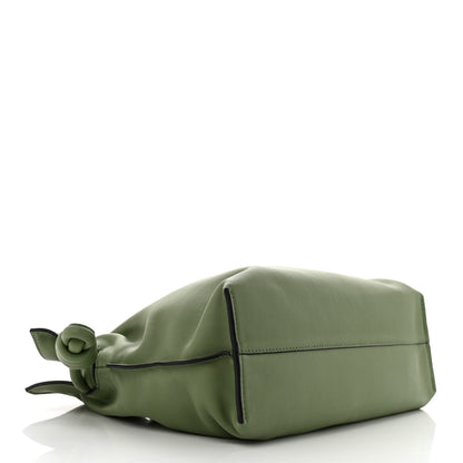 Loewe Calfskin Small Flamenco Knot Bag Avocado Green 4 of 11