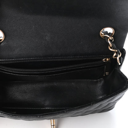 Chanel Caviar Quilted Mini Rectangular Flap Black 4 of 5