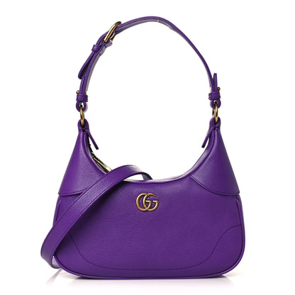 Gucci Goatskin Small Aphrodite Shoulder Bag Shine Purple 1 of 11