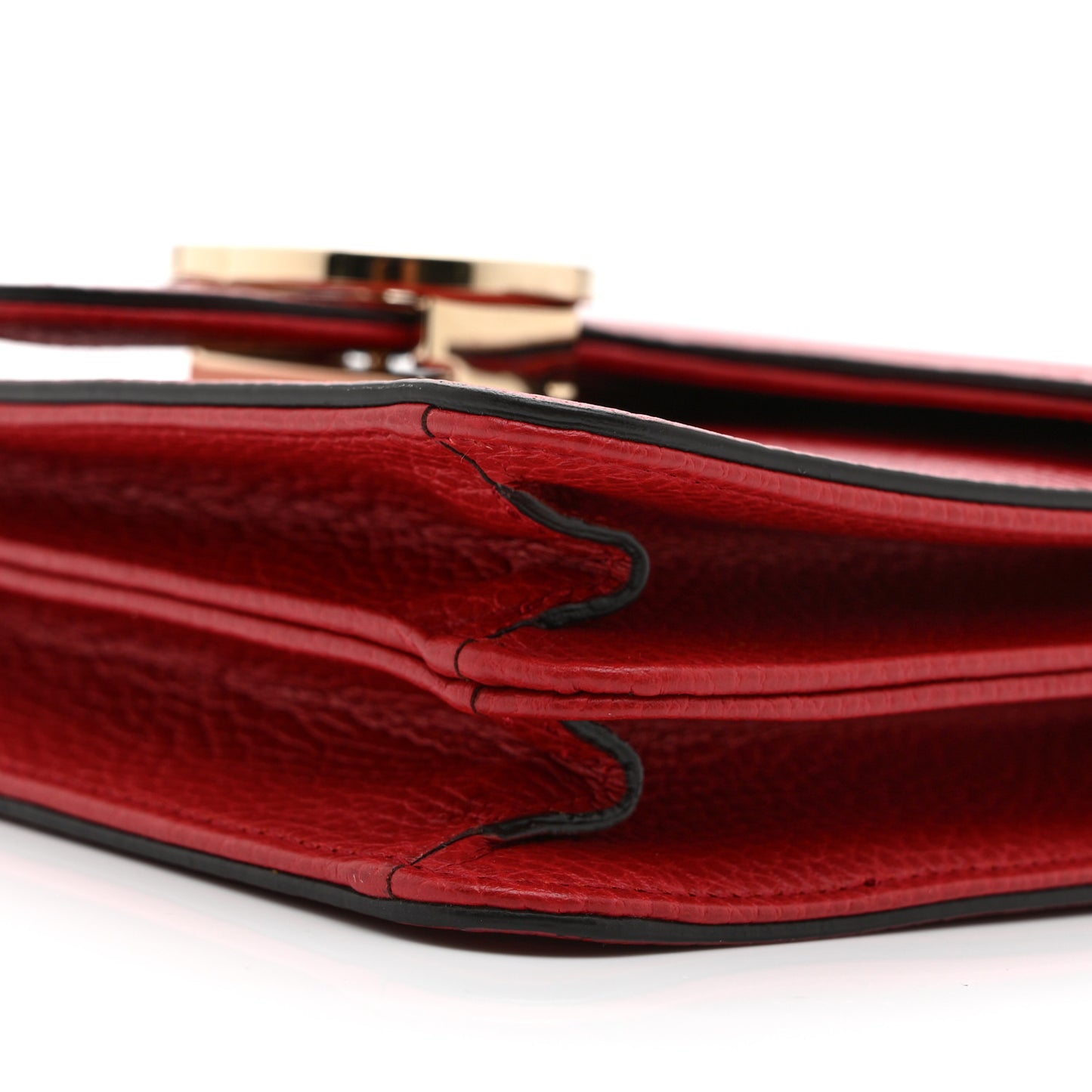 Dollar Calfskin Small Interlocking G Shoulder Bag Red