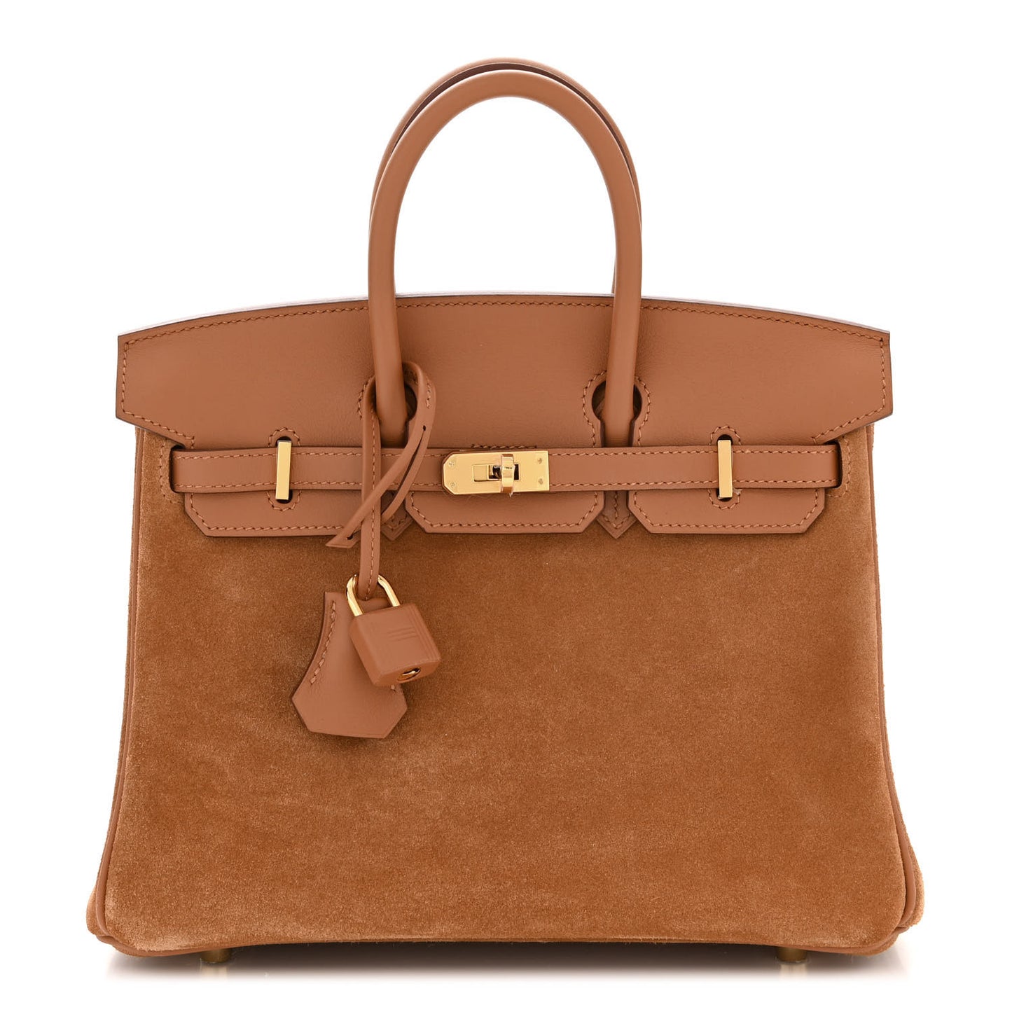 Veau Doblis Swift Grizzly Birkin 25 Gold
