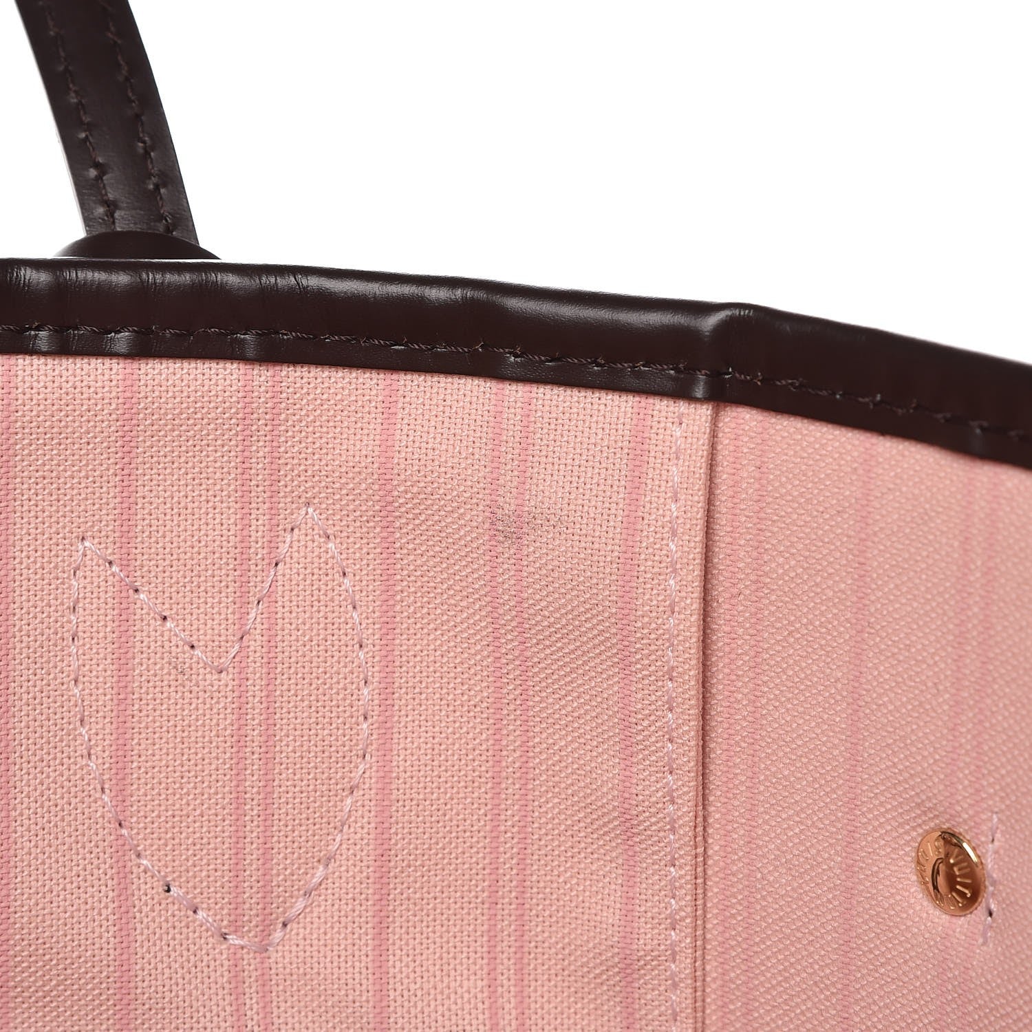 Louis Vuitton Damier Ebene Neo Neverfull MM Rose Ballerine 10 of 11