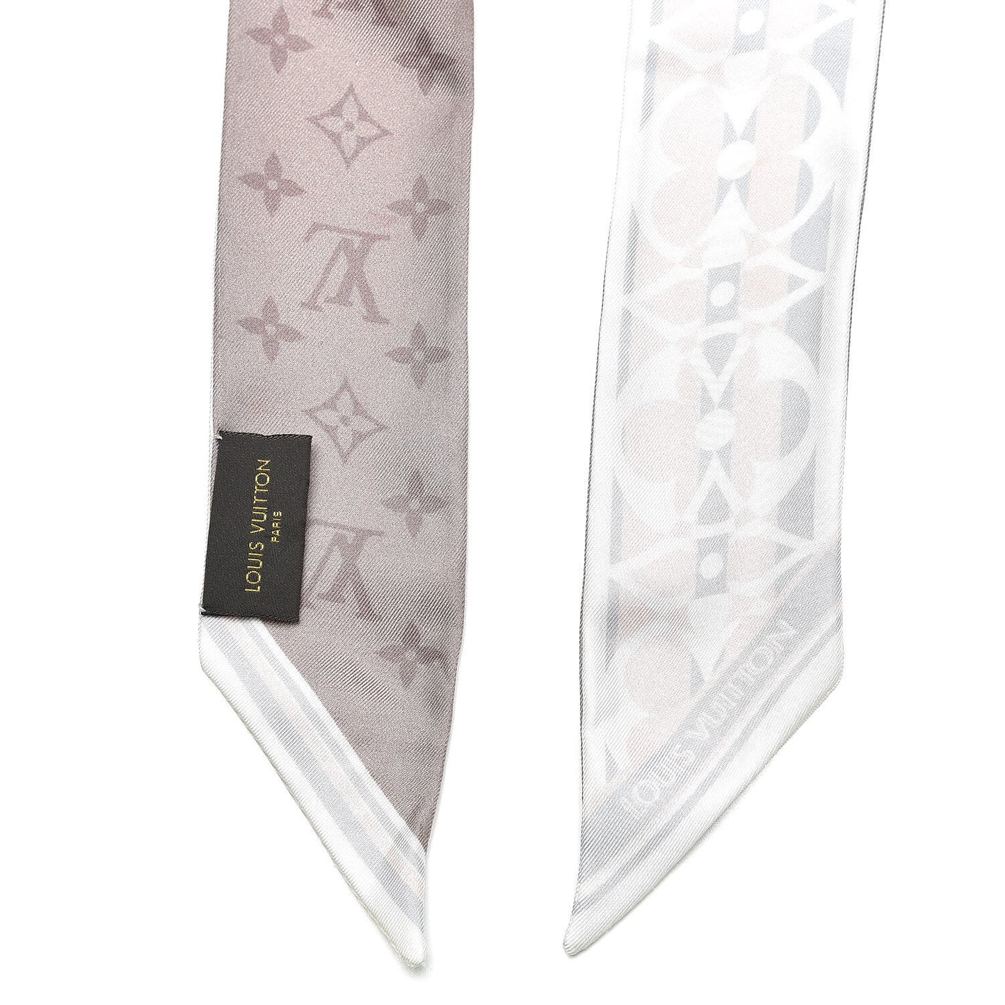 Silk Monogram Flower Ink BB Bandeau Light Pink