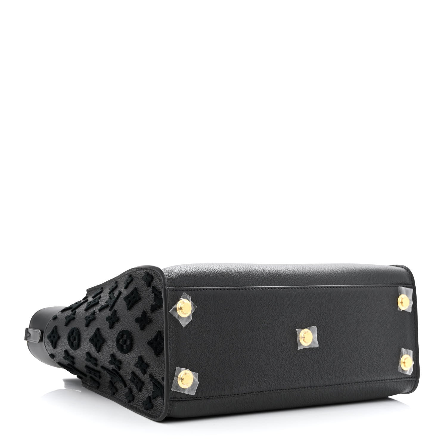 Louis Vuitton Calfskin Monogram Tufting On My Side Black 4 of 10