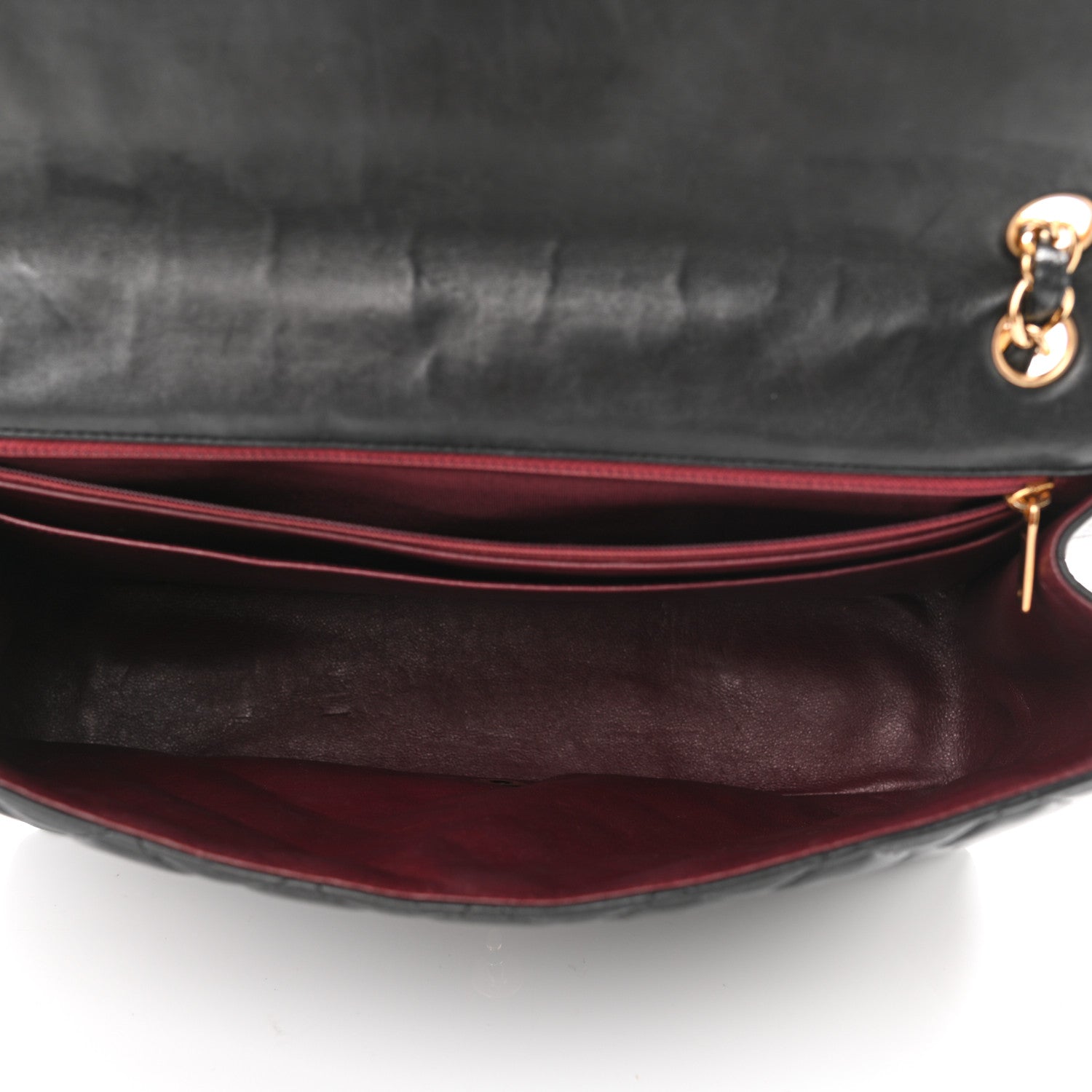 Chanel Lambskin Quilted Maxi Single Flap Black 4 of 9
