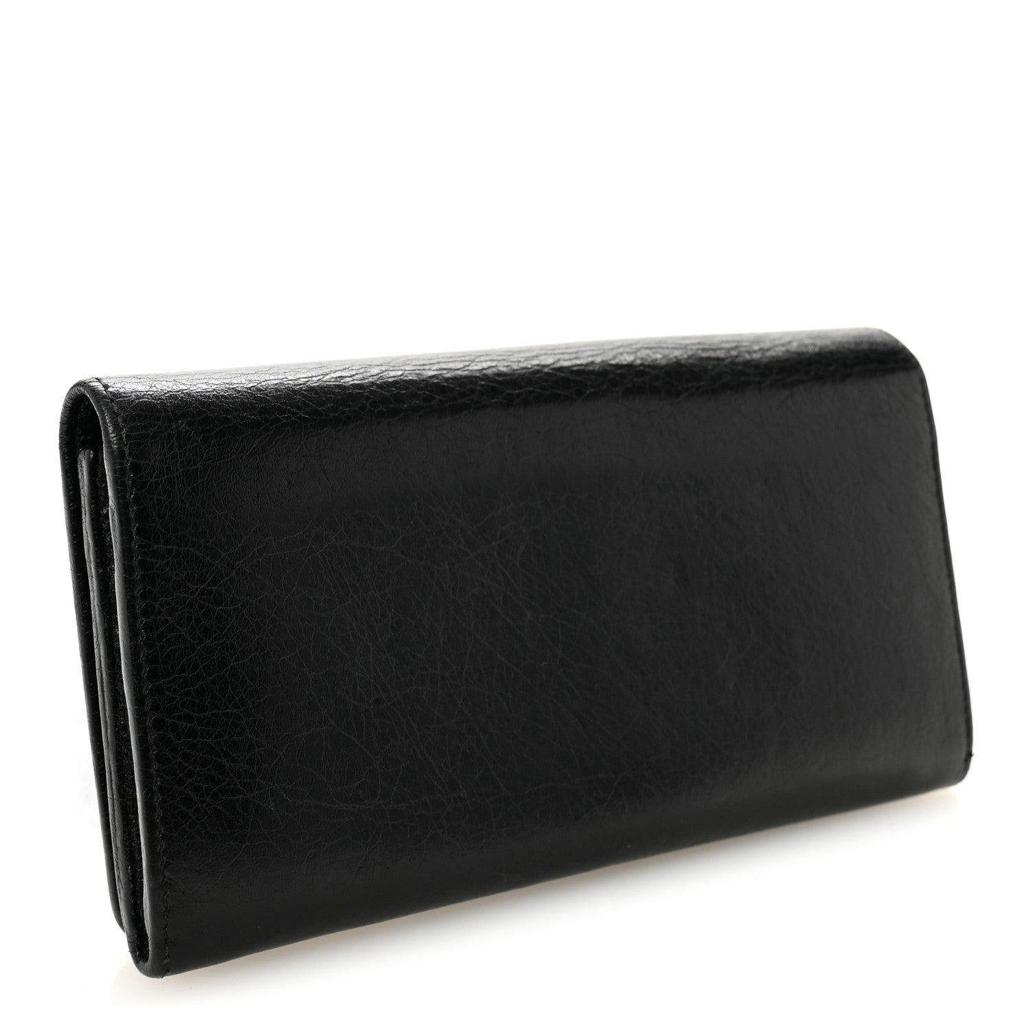 Balenciaga Agneau Giant 12 Gold Hardware Money Wallet Black 3 of 6