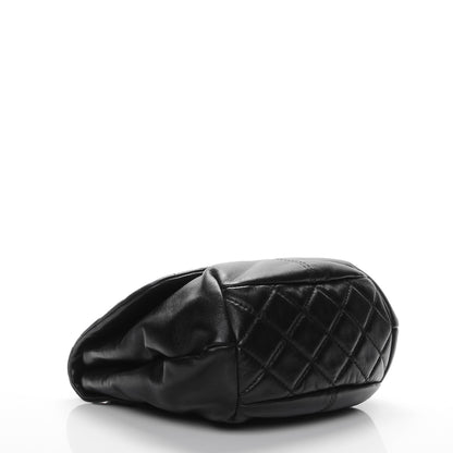 Chanel Shiny Lambskin Quilted Mini Trianon Messenger Flap Black 4 of 6