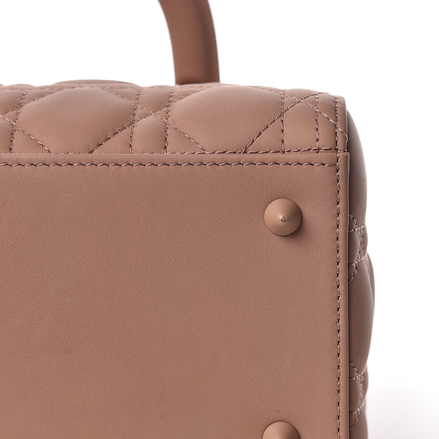 Christian Dior Ultra Matte Calfskin Cannage Medium Lady Dior Beige 12 of 15