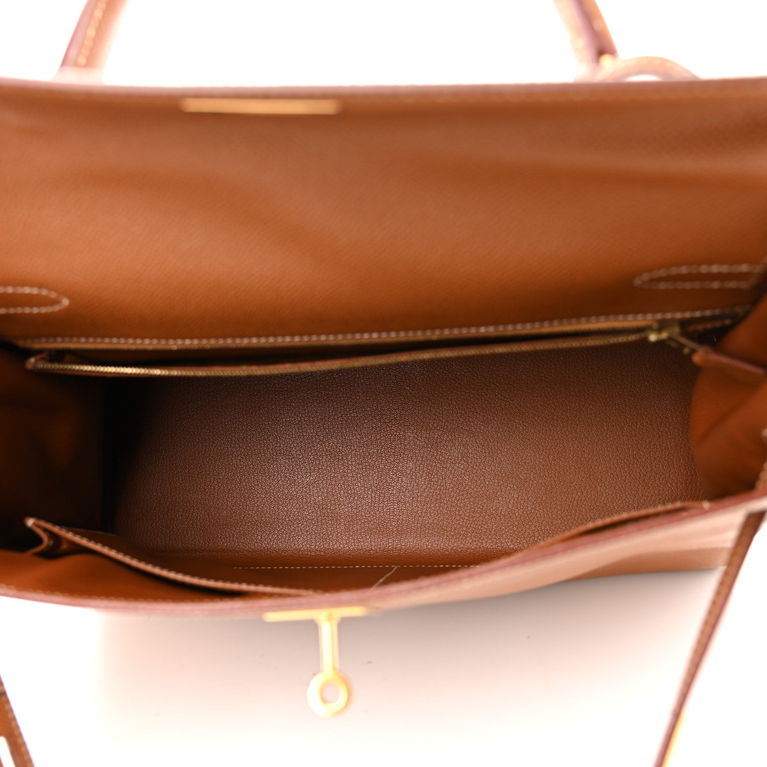 Hermes Courchevel Kelly Retourne 32 Gold 5 of 11
