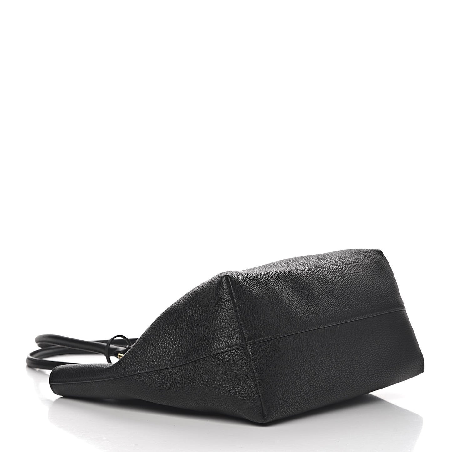 Vitello Daino Shoulder Bag Black
