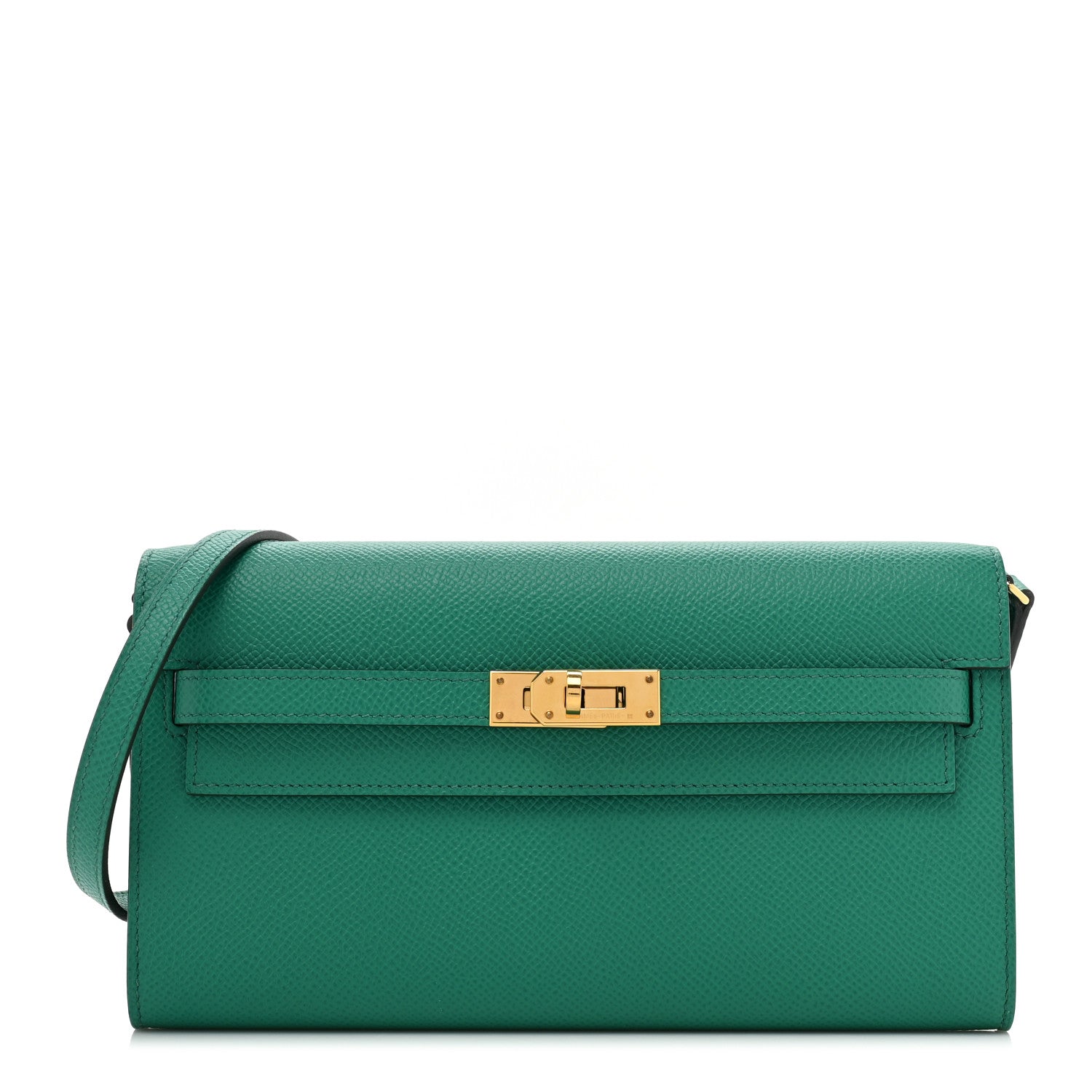 Hermes Epsom Kelly Wallet To Go Vert Jade 1 of 11