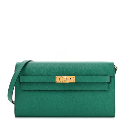 Hermes Epsom Kelly Wallet To Go Vert Jade 1 of 11