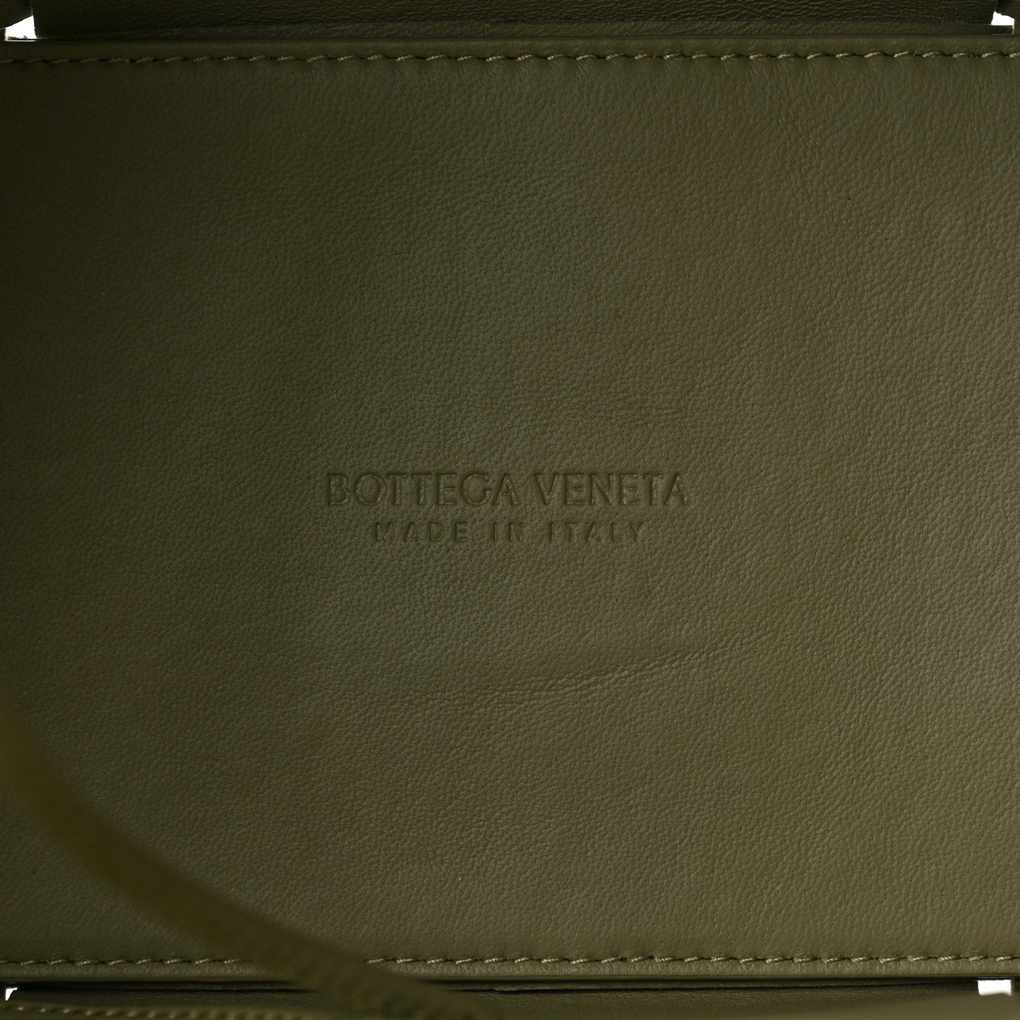Grained Calfskin Intrecciato Small Arco Tote Travertine