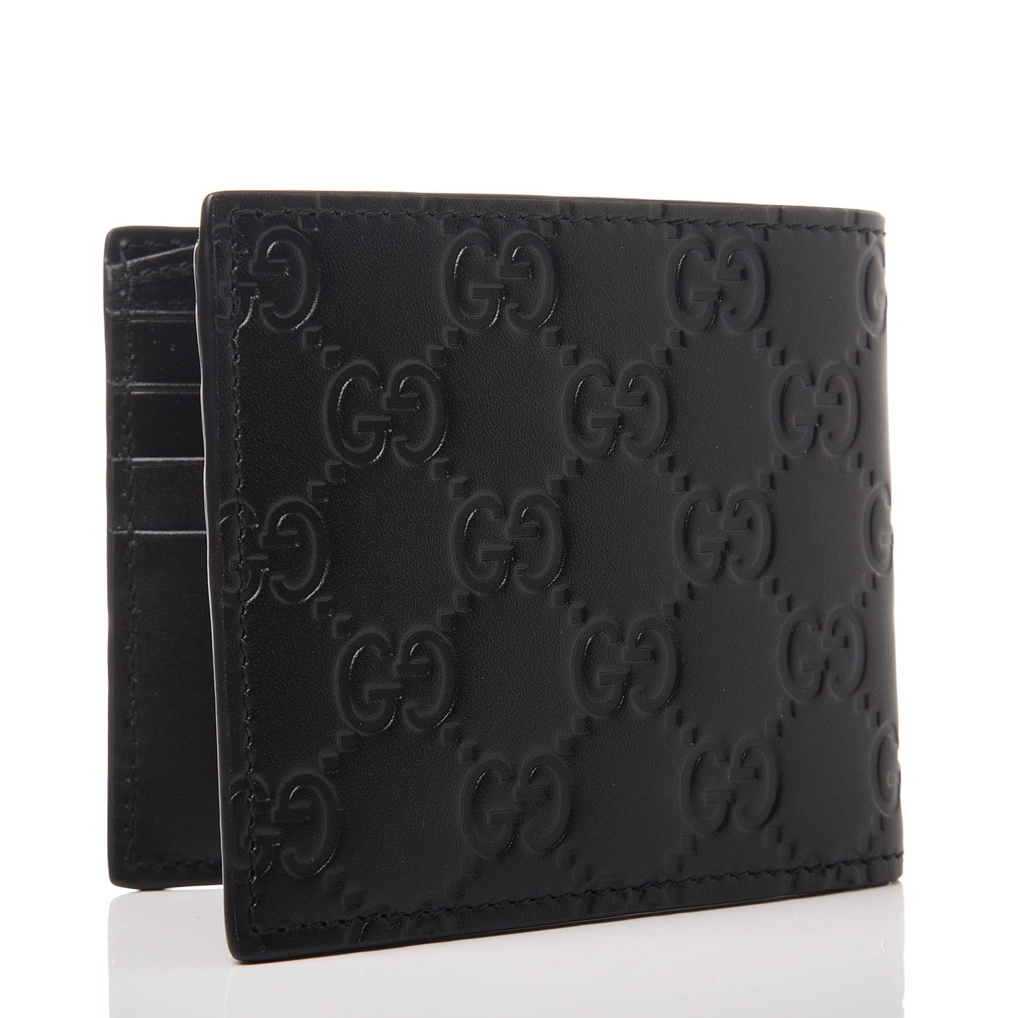 Guccissima Signature Dorian Bi-Fold Wallet Black