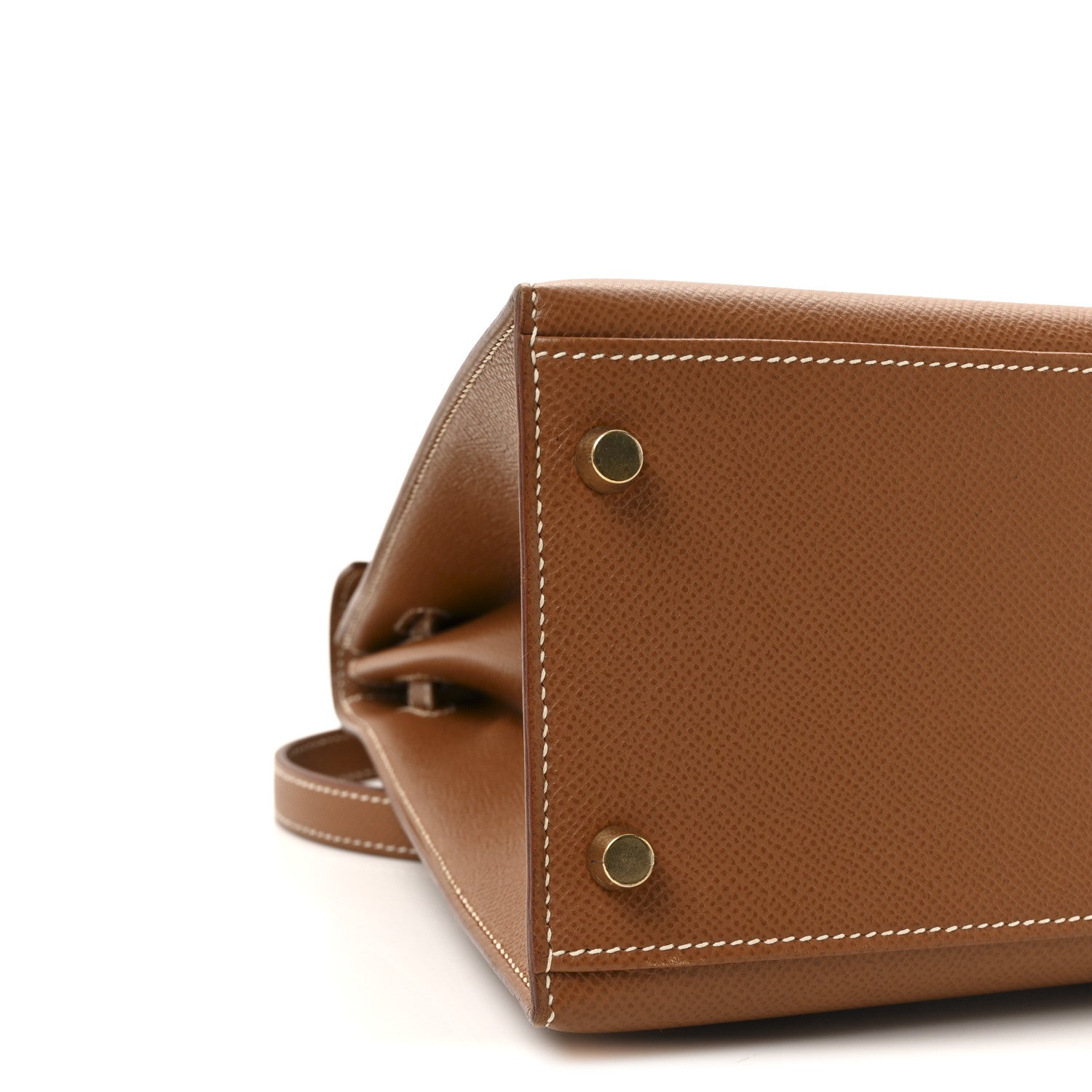 Hermes Courchevel Kelly Sellier 32 Gold 8 of 9