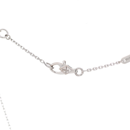 Van Cleef & Arpels 18K White Gold Turquoise Sweet Alhambra Butterfly Pendant Necklace 6 of 6