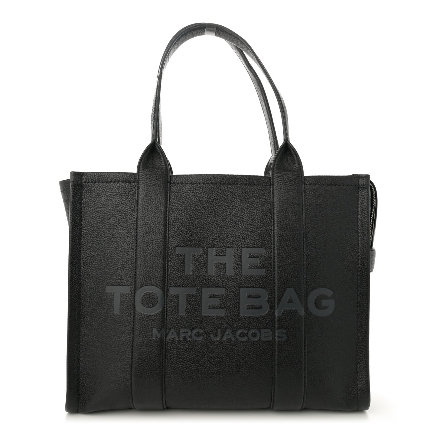Grained Calfskin Large The Tote Bag Black