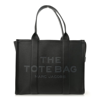 Marc Jacobs Grained Calfskin Large The Tote Bag Black 1 of 11