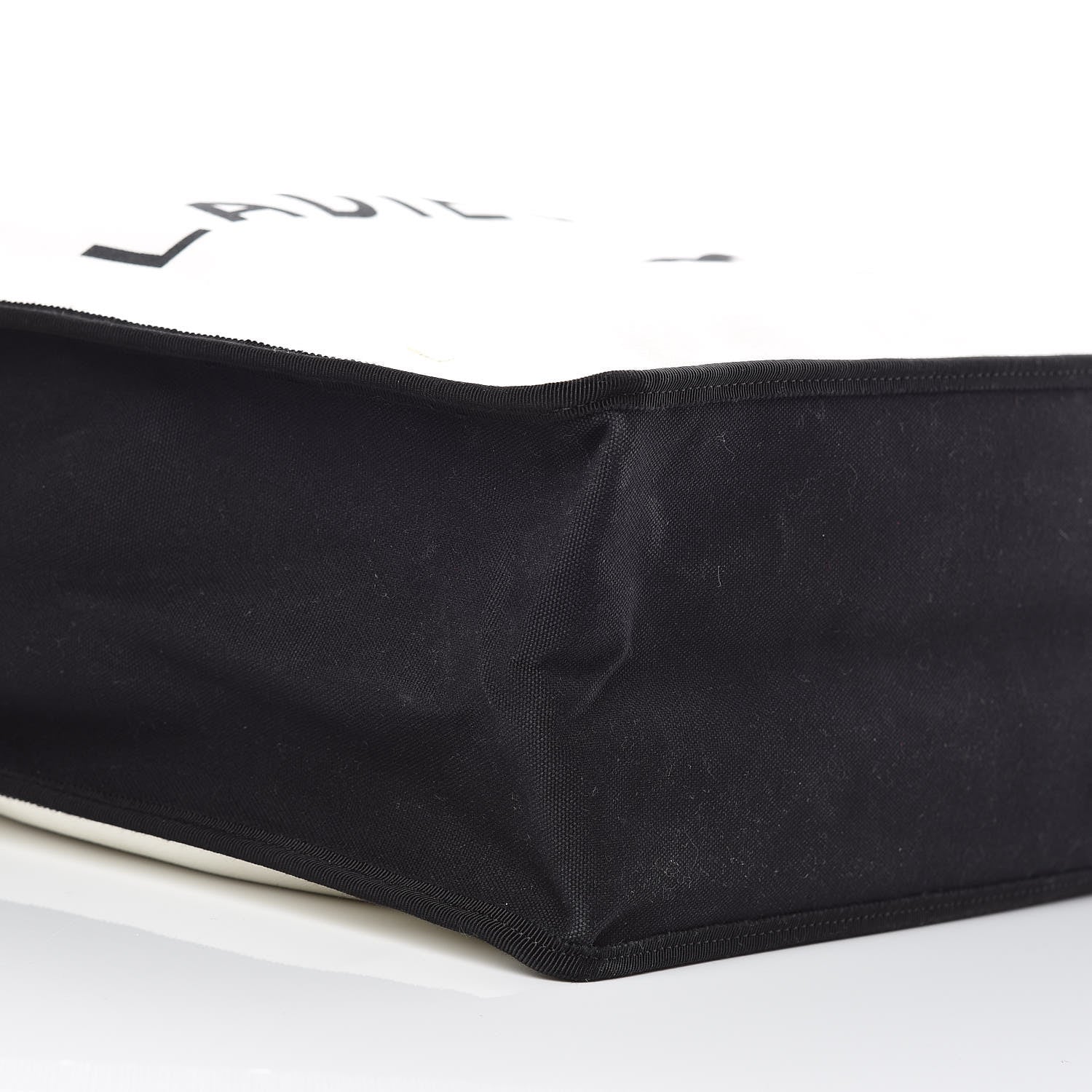 Chanel Canvas Calfskin Large Let's Demonstrate Tote White Black 5 of 13