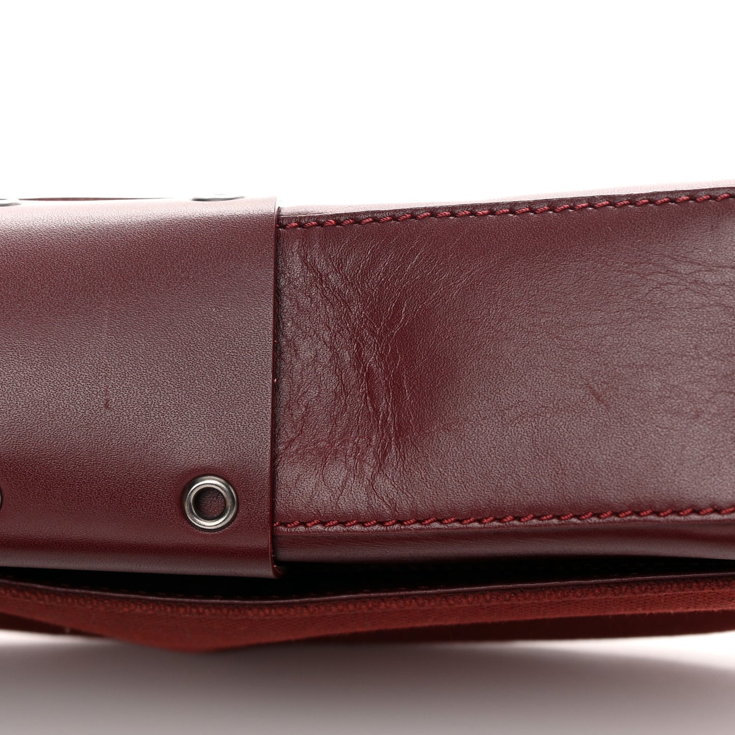 Canvas Calfskin Street Chic Columbus Ave Burgundy