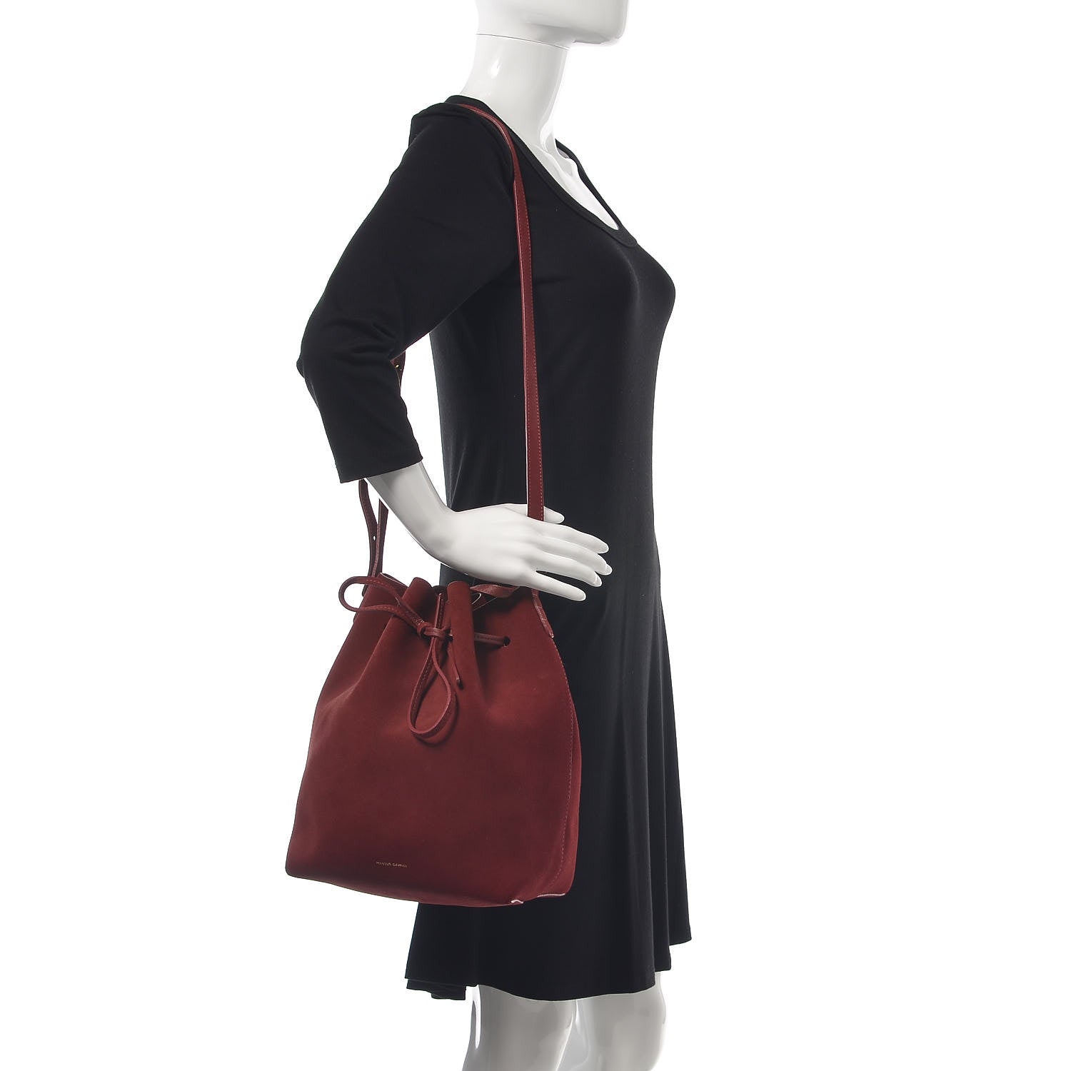 Mansur Gavriel Suede Bucket Bag Rococo 2 of 14