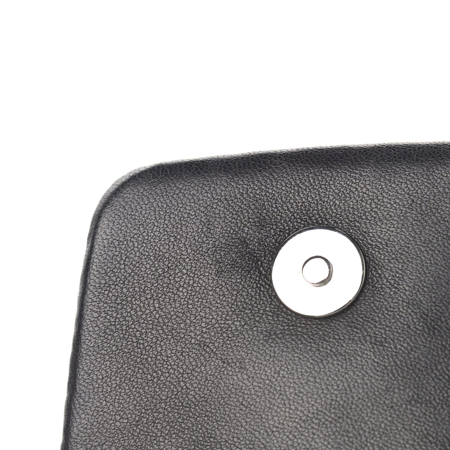 Lambskin Quilted Double Sided Wallet On Chain WOC Black