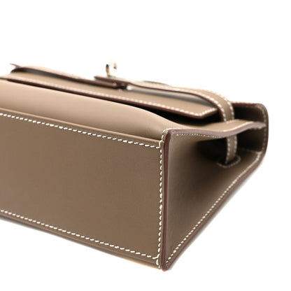 Hermes Swift Kelly Pochette Clutch Etoupe 9 of 10