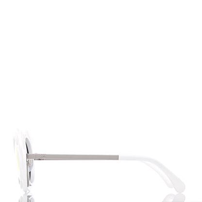 Chanel Round Camellia Sunglasses 71198 White 4 of 8