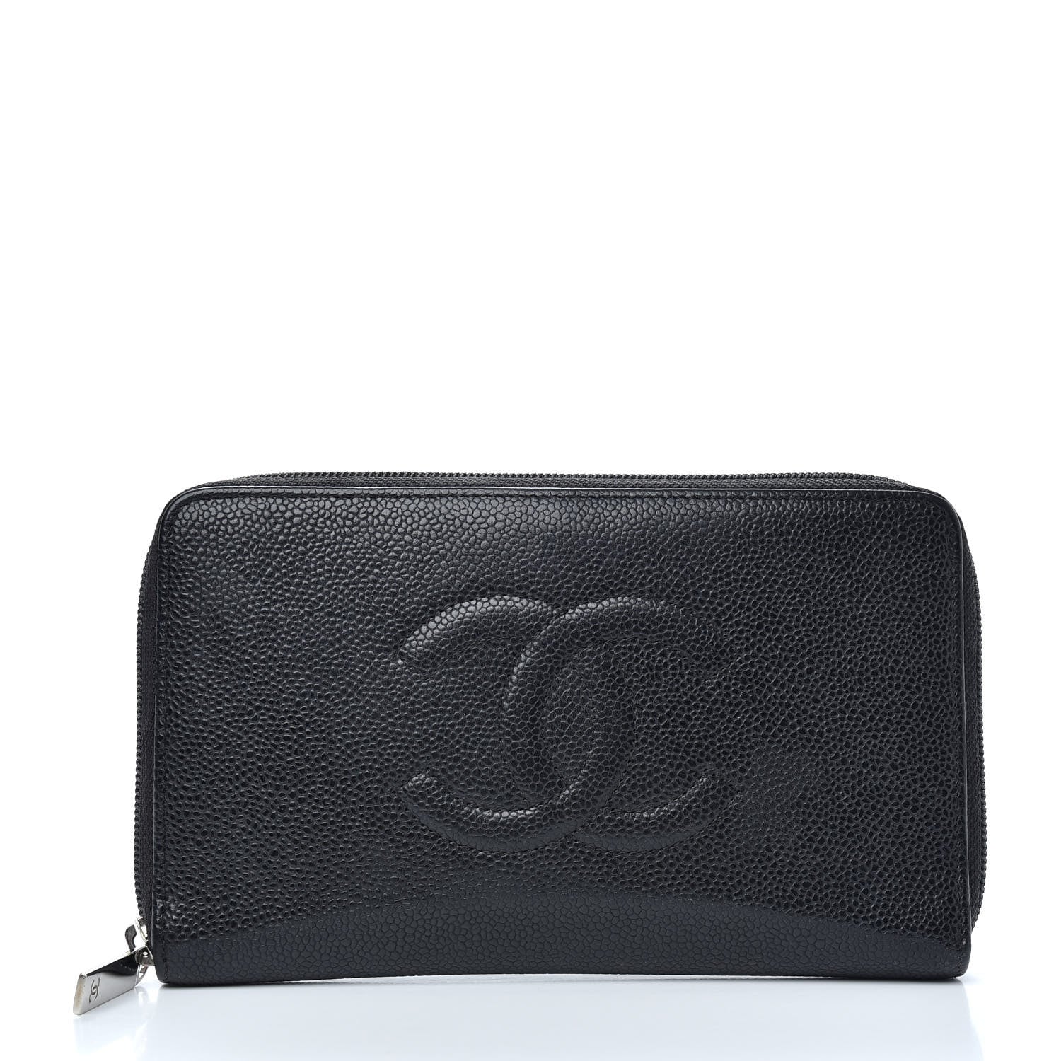 Chanel Caviar Timeless Travel Zip Wallet Black 1 of 6