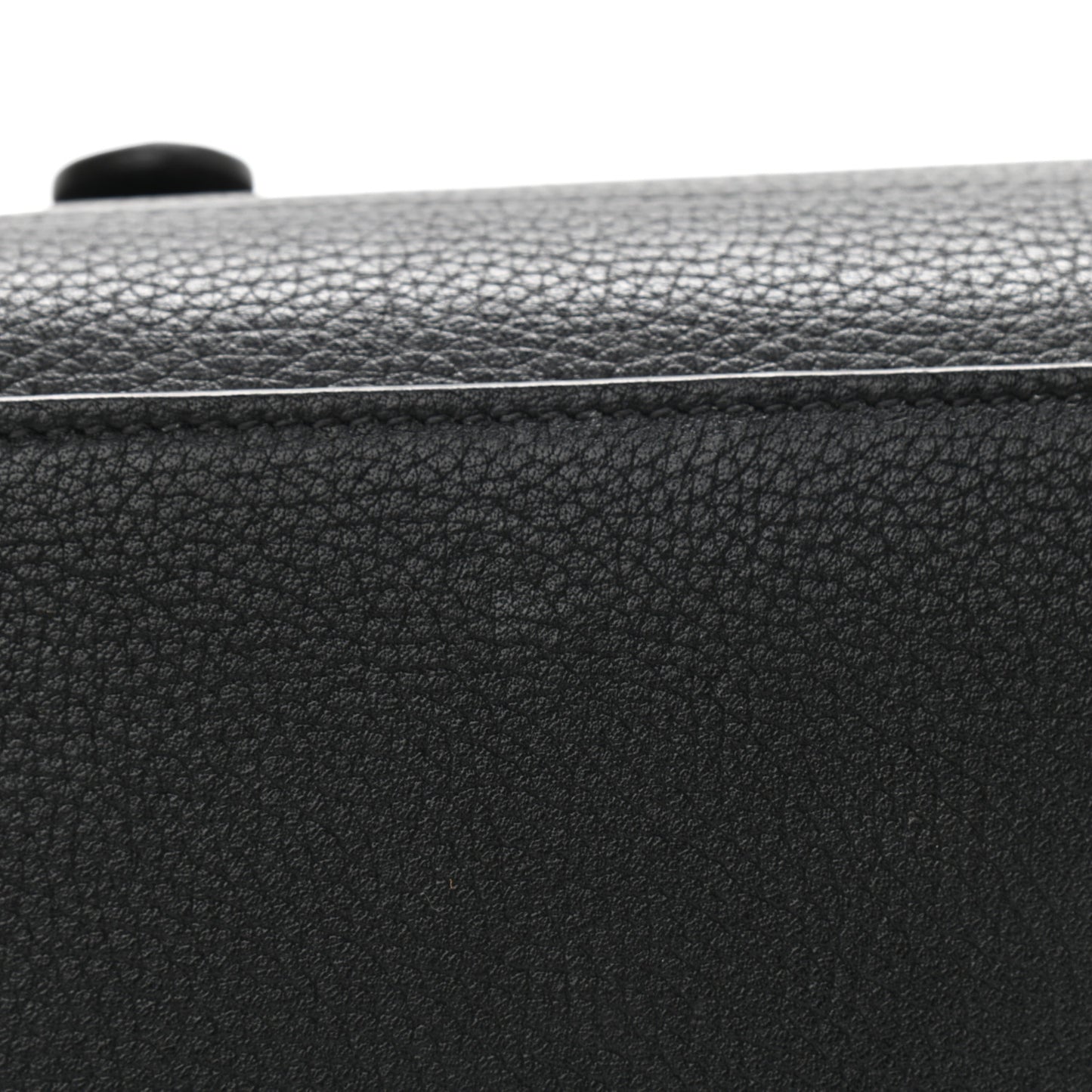 Drummed Calfskin Micro Luggage Black