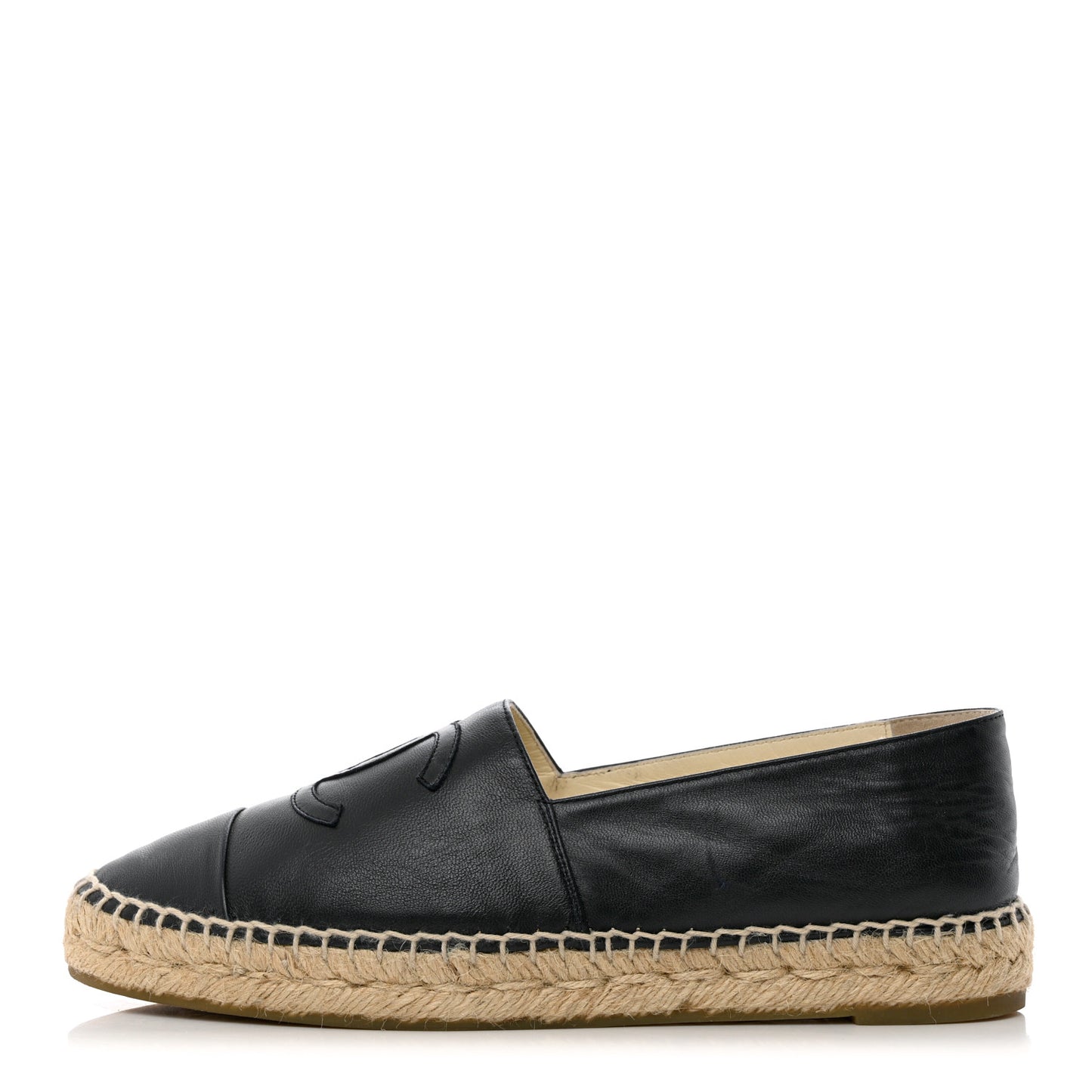 Lambskin CC Espadrilles 39 Dark Navy