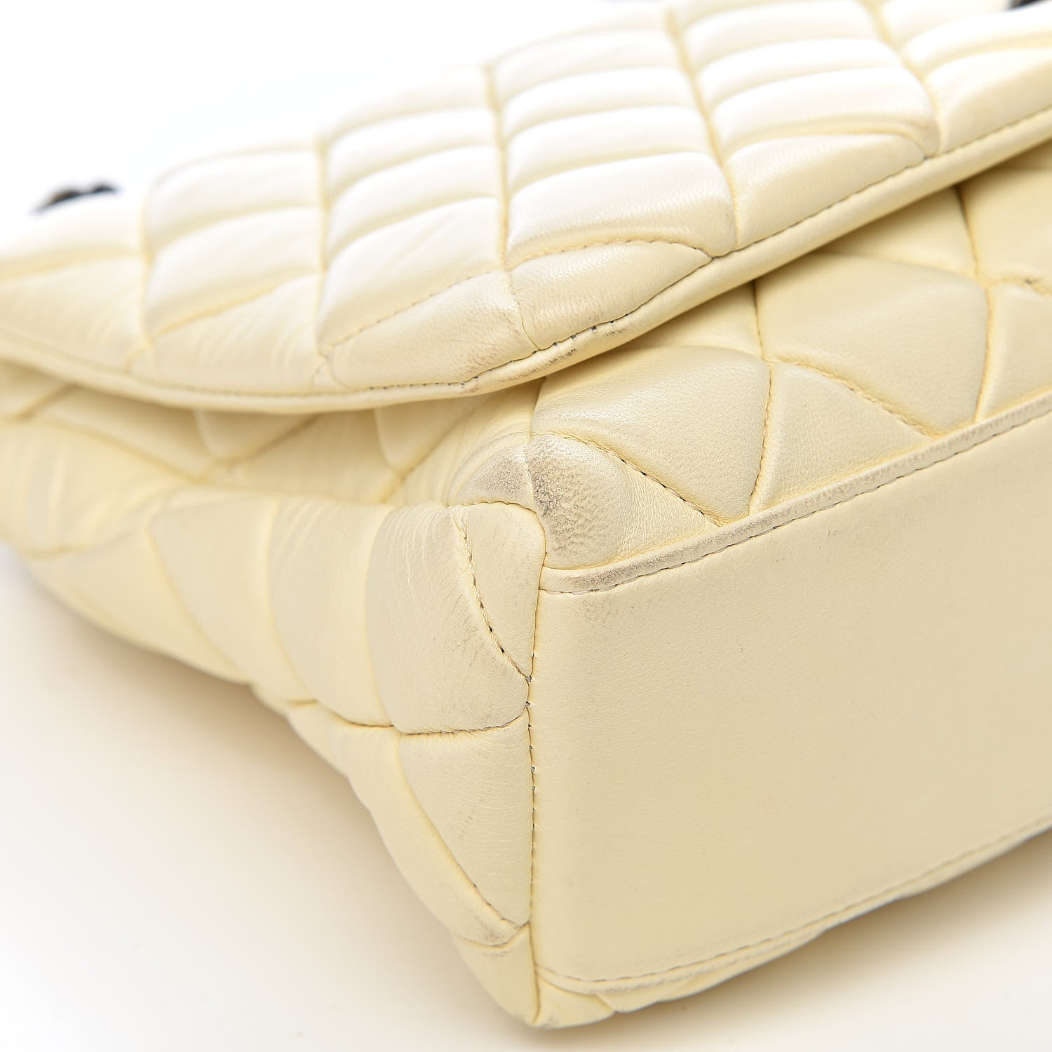 Chanel Lambskin Large New Bubble Flap Ivory 9 of 15