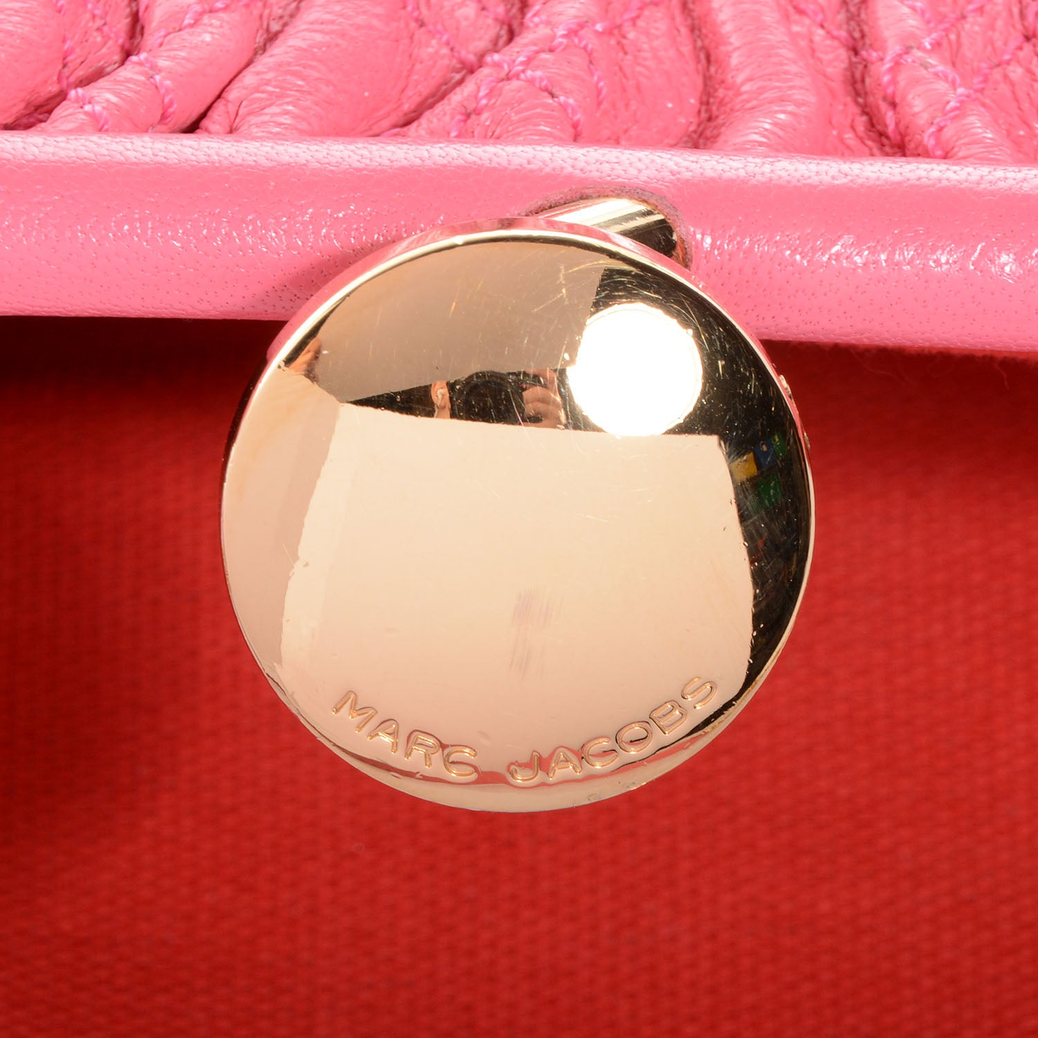 Marc Jacobs Leather Quilted Little Stam Bubble Pink 9 of 9