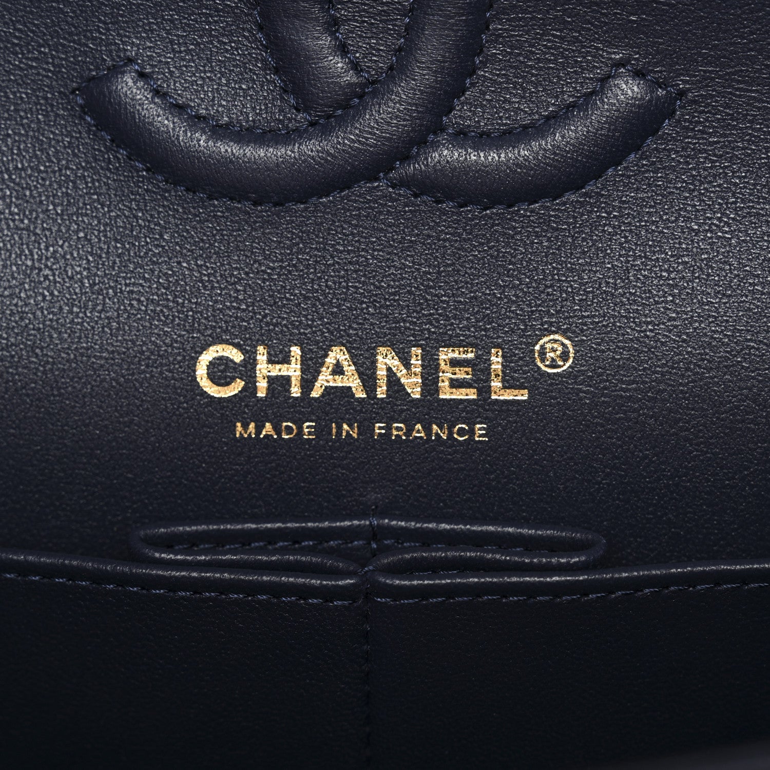 Chanel Lambskin Quilted Small Double Flap Dark Blue 6 of 11